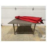 *Windsor Steel Outdoor Coffee Table w/Umbrella