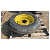 7.50-20 Row Crop Ag Tire w/ John Deere Rim