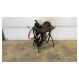 Western Saddle w/ Stand