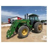 1990 John Deere 4455 FWA Tractor w/ Loader