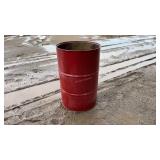 45 Gal Steel Open End Barrel / Drum (Grey & Red)