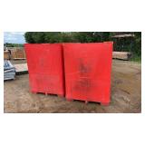 (2) 1200 Liter Tote's w/ Lids & Valves