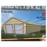 MS2642 Double Door Garage Shed 42'x26'