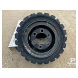28x9-15 Solid Tire w/ 6 Bolt Forklift Rim