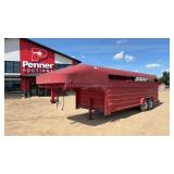 1991 Sokal Gooseneck Livestock Trailer 20-FT