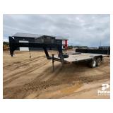 Home Built Gooseneck Flatdeck Trailer 20-FT