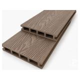 12' Composite Deck Board 3D Wood Grain Golden Teak