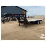 2008 Tarnel Flat Deck Gooseneck Trailer 20-FT T/A