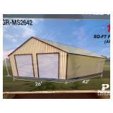 MS2642 Double Door Garage Shed 42'x26'