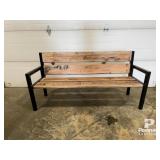 Steel Frame Patio Bench