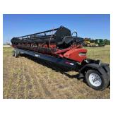 2008 Case IH 2020 Flex 35' Auger Head w/ Trailer
