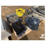 Straps, Chains, Garbage Can Lid, Grinding Discs