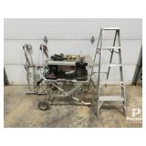 Bosch Table Saw, Drywall Stilts, Clamps & Ladder
