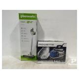 Greenworks Vacuum & Rowenta Steamer