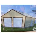 MS2322 Double Garage Shed 23'x22'