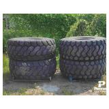 (4) 23.5R25 Loader Tires, 2 Michelin 2 Bridgestone