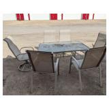 *OS Patio Table Set With 6 Chairs