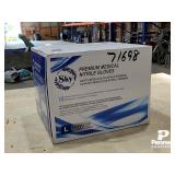 4 Mil Sky Blue Nitrile Gloves L