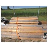 (44) 6-7'x8' Debarked Dry Cedar Posts