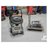 Ridgid Shop Vac, Delta Scroll Saw & Cart