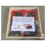 Heavy-Duty Ratchet Load Binders and Chains Set,20'