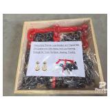 Heavy-Duty Ratchet Load Binders and Chains Set,20'