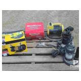 (2) Sump Pumps, Titan Bench Grinder, Heater