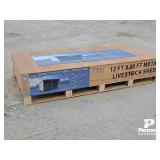 12 ft x 28 ft Metal Livestock Shelter
