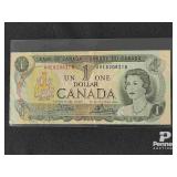 1973 Canadian One Dollar Bill