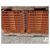 (32) Stackable Plastic Storage Trays