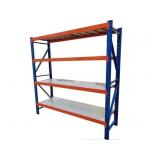 Unused 78' Metal Storage Shelving Unit