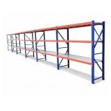 Unused 39ft Metal Storage Display Shelving