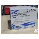 4 Mil Sky Blue Nitrile Gloves S