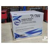 *4 Mil Sky Blue Nitrile Gloves S