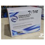 4 Mil Sky Blue Nitrile Gloves S