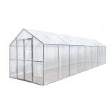 StanForge-GH826 Steel Greenhouse 8x26 Leno Clear