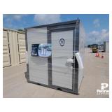 Bastone Portable Restroom with Showers-Small, Grey