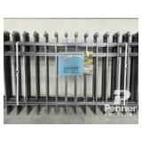 Black Galvanized Steel Fencingï¿½Pack of 10panels