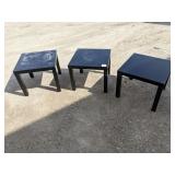 *OS 3 Black Square Side Tables