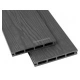 12' Composite Deck Board 3D Wood Grain Grey