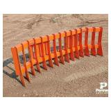 2026 72in PABREAK RT140 Skid Steer Root Rake