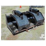 72' Skid Steer Q/C Hyd. Grapple Bucket