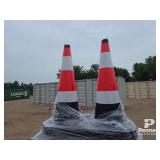 New Safety Traffic Cones Fluorescent,90/pack