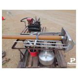 Vac Pump w/ Milker, Stainless Feeder & Steel Rack