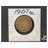 1907 Canadian Big Penny Coin