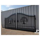 Greatbear Dual Swing Wrought Iron Gate - Tree