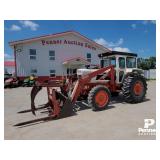 David Brown MFWD 1210 Tractor w/ Cab & Leon Loader