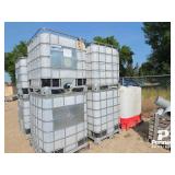 (2) 1250L (3) 1000L Plastic Totes