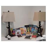 Lamps, Books & Invisible Bookshelf