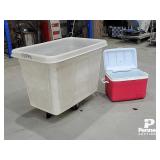 Rubbermaid Rolling Bin & Cooler